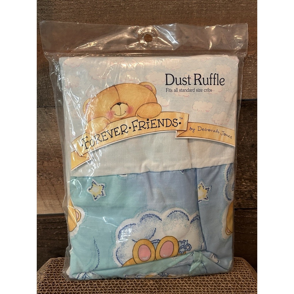 VTG Forever Friends Bear & Bunny Dust Ruffle Andrew Brownsword Deborah Jones
